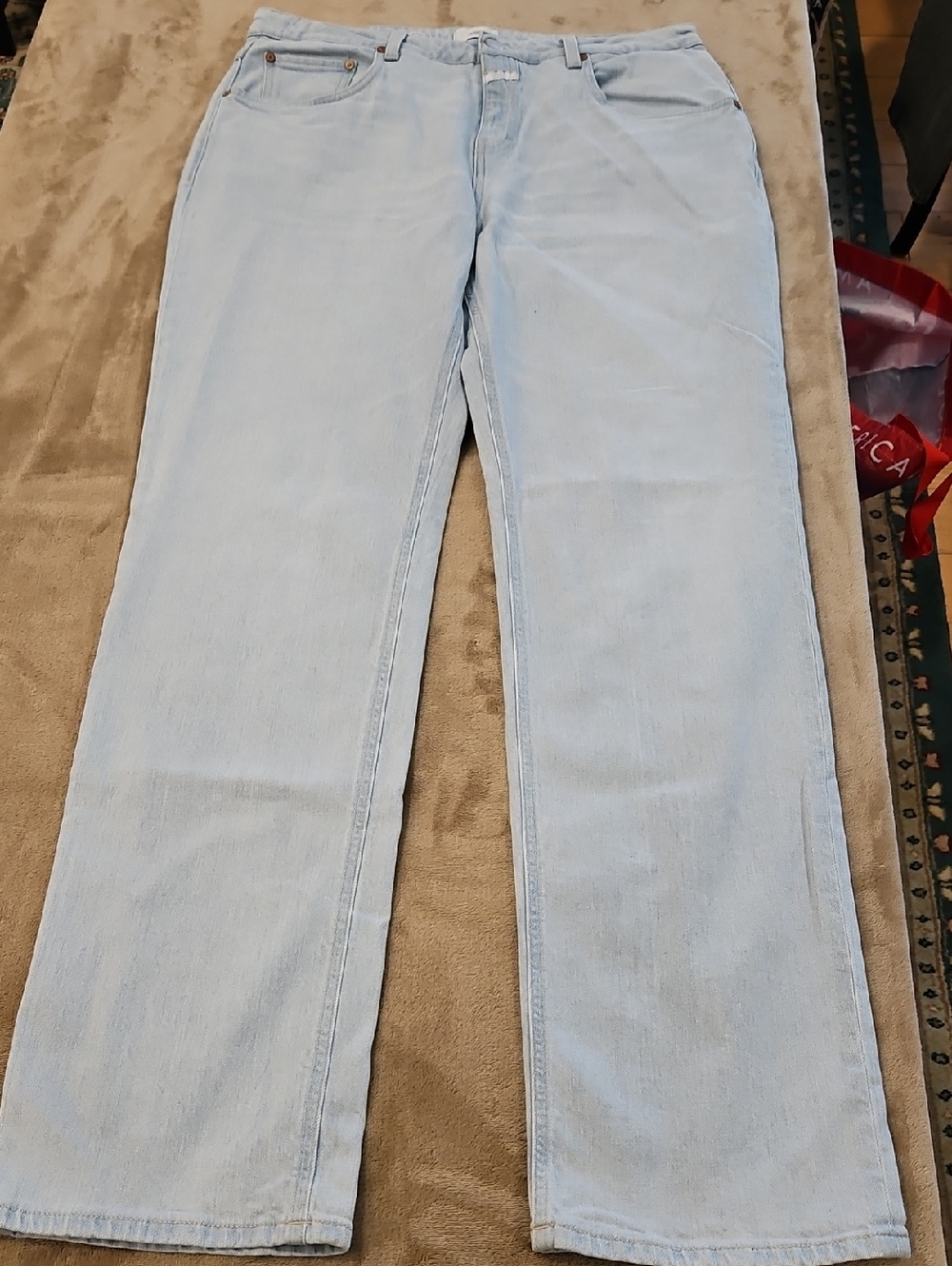 Closed Light Blue Straight Leg Jeans for Women